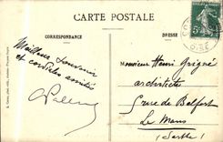 VINTAGE POSTCARD Amiens Cathedral Life of St Jacques