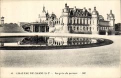 CPA Chateau de Chantilly Vue prise du parterre