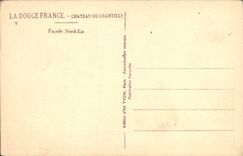 CPA Chateau de Chantilly Facade Nord 