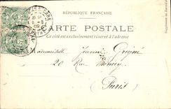 Castillo de la POSTAL de la VENDIMIA de la publicidad del castillo de Pierrefonds el periódico de la calle Drouot de las señoras jovenes