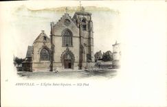 VINTAGE POSTCARD Abbeville the Church Holy Sepulchre