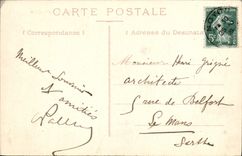 VINTAGE POSTCARD Boundary-line Street of Amiens