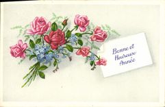 CPA Fantaisie Fleurs 