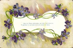 CPA Fantaisie Fleurs 