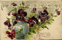 CPA Fantaisie Fleurs