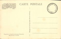 CPA Fantaisie Journees nationales Juillet 1929 Lorette Dormans Douaumont Vieil Armand Militaria
