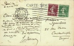 VINTAGE POSTCARD contemporary painting in Japan Elissery