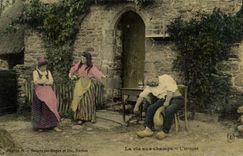 CPA La vie aux champs L'ivrogne Folklore