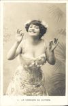 VINTAGE POSTCARD Fantasy Woman the song of Diction