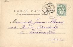 VINTAGE POSTCARD Fantasy Woman the song of Diction