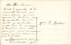 CPA Fantaisie Avion Fleurs 