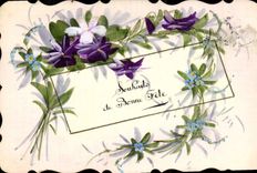 CPA Fantaisie Fleurs