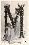 VINTAGE POSTCARD Fantasy Child wife Letter Mr. Marguerite