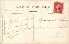 VINTAGE POSTCARD Fantasy Child wife Letter Mr. Marguerite