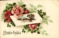 CPA Fantaisie Fleurs