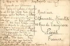 VINTAGE POSTCARD Fantasy Living room of Paris Faivre meditation