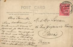 CARTE PHOTO Liverpool Femme a bicyclette Velo Cycle 