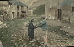 CPA Deux vieilles connaissances Folklore 