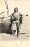 CPA Type de pecheur Folklore