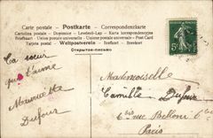 VINTAGE POSTCARD Fantasy Child Dog Poodle