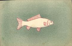 CPA Fantaisie Poisson Paques