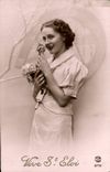 VINTAGE POSTCARD Fantasy Woman St Eloi