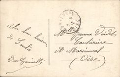 VINTAGE POSTCARD Fantasy Woman Santon Flowers