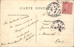 VINTAGE POSTCARD Fantaisie Woman Trans Atlantic Nouvelle dances American with the new circus