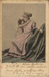 CPA Fantaisie Femme Enfant Ange