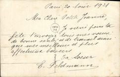 CPA Fantaisie Fleurs Fer a cheval