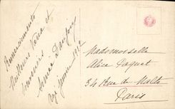 CPA Fantaisie Enfants Annee 1912 Luge