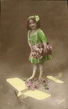 CPA Fantaisie Enfant Avion 