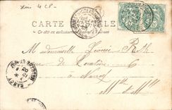 VINTAGE POSTCARD Fantasy Woman the peony