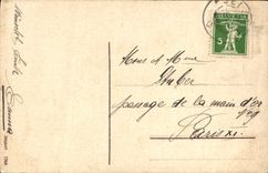 VINTAGE POSTCARD Fantasy Easter Butterfly