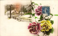 CPA Fantaisie Fleurs 