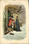 CPA Fantaisie Fables de Lafontaine La cigale et la fourmi 