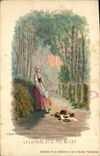 CPA Fantaisie Fables de Lafontaine La laitiere et le pot au lait