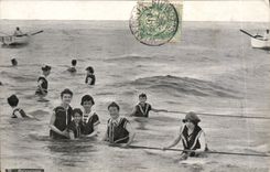 VINTAGE POSTCARD Fantasy Bathers