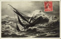 CPA En Perdition Bateau 