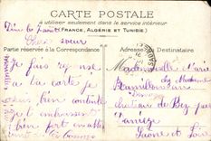 CPA Recu votre carte mille fois merci Fleurs