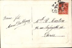 VINTAGE POSTCARD Happy Festival Flowers