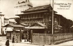 VINTAGE POSTCARD Fair of Decorative Arts House of Japan