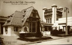 VINTAGE POSTCARD Fair of Decorative Arts House Of Mulhouse