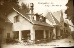 CPA Exposition des Arts Decoratifs Rue Du Village Francais