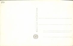 Feria de París de la POSTAL de la VENDIMIA de la corte decorativa de los artes de los comercios