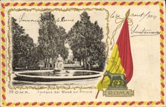 CPA Roma Fontana Del Mose Sul Picio Loup Louve 