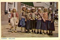 CPA Marken Holland Enfants Folklore