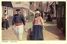 CPA Marken Holland Folklore