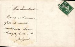 VINTAGE POSTCARD Vive Marie Enfant Telephones