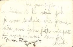 VINTAGE POSTCARD Fantasy Pink Birds